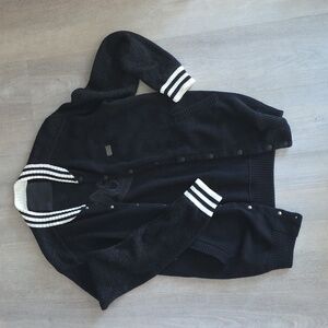 Philipp Plein Black and White Knit Collar